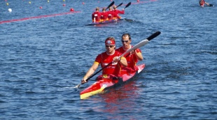 O galego Jovino González, quen entrou na final de K-2, 1.000 m. con Javier Herranz