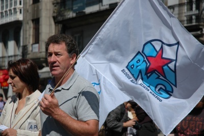 Detalle da manifestación.