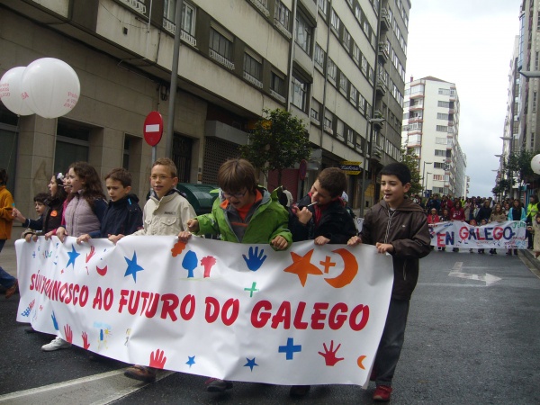 A manifestación, de camiño